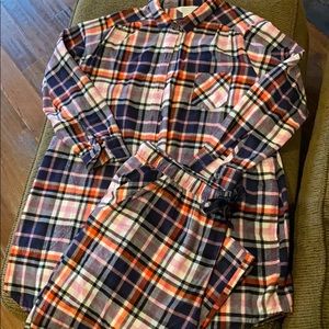 Sleep sense plaid sleepwear set. Like new. XL
